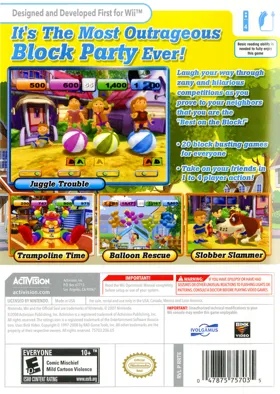 Block Party 20 Games box cover back